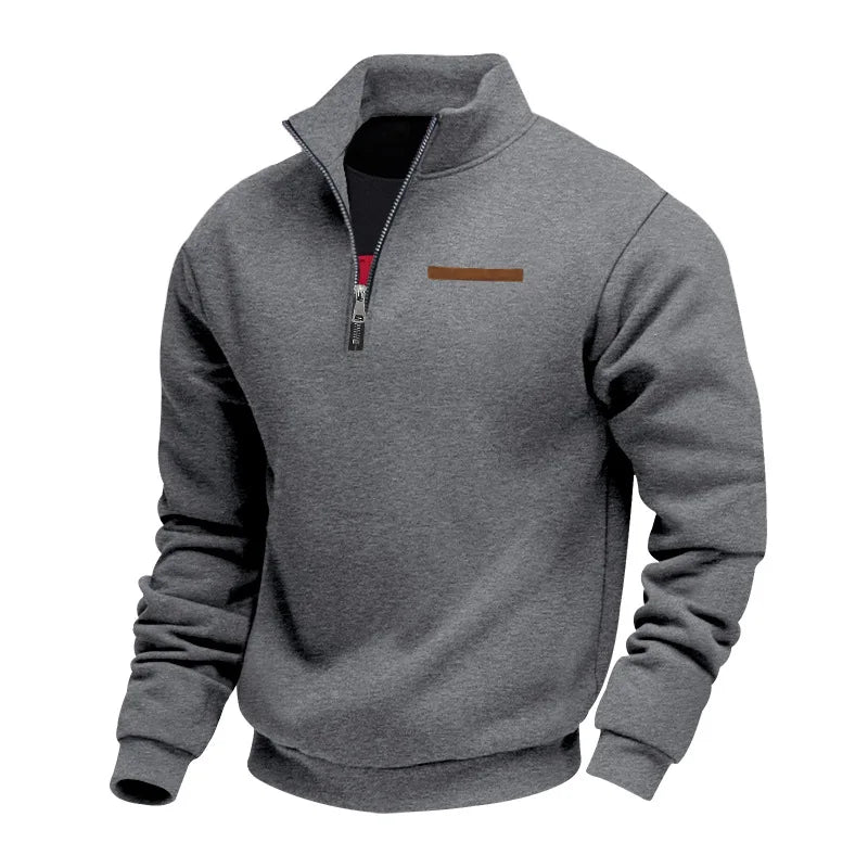 Sweat à Col Montant Zippé Homme