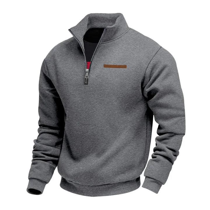 Sweat à Col Montant Zippé Homme