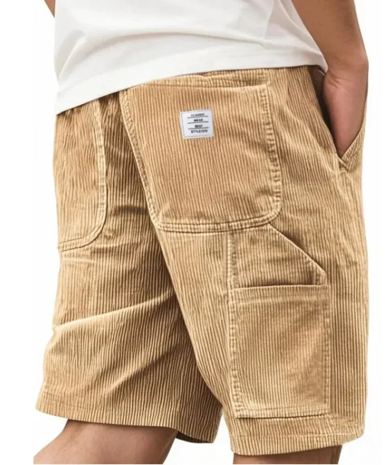 Short Cargo En Velours Côtelé Homme