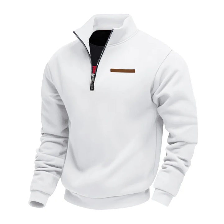 Sweat à Col Montant Zippé Homme