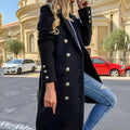 Manteau Long Boutonné Femme