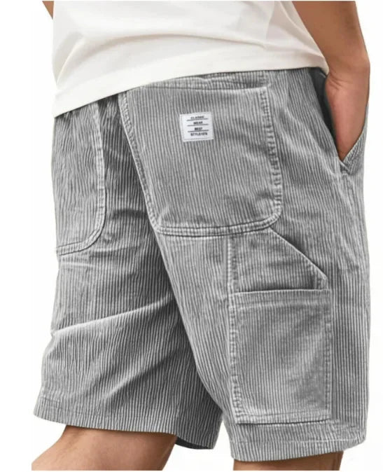 Short Cargo En Velours Côtelé Homme