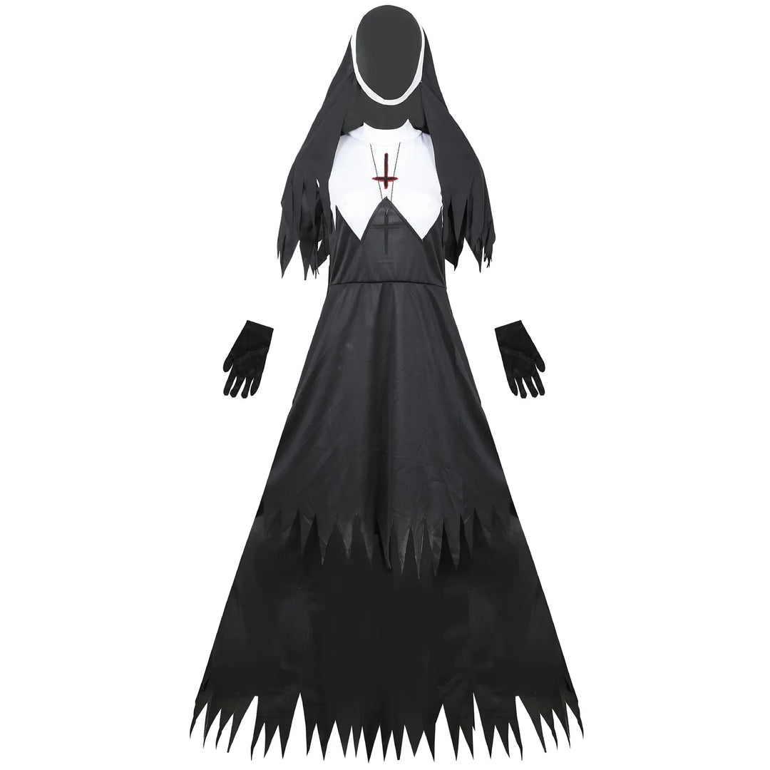 Déguisement De Nonne Gothique Halloween Femme