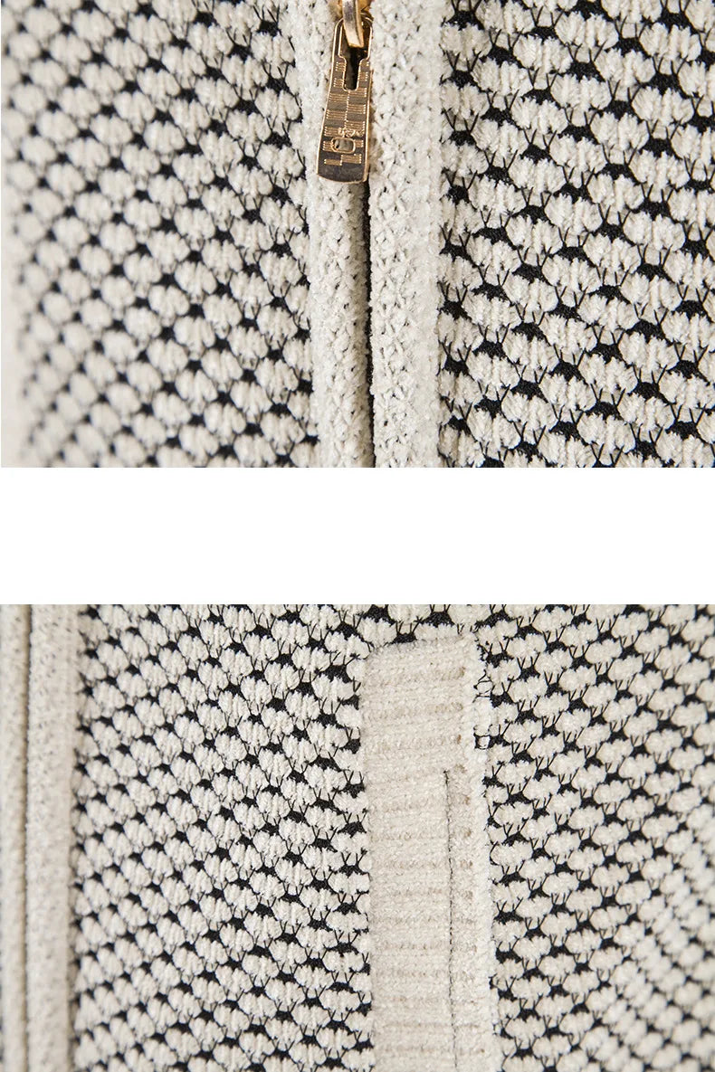 Cardigan Zippé à Capuche Homme