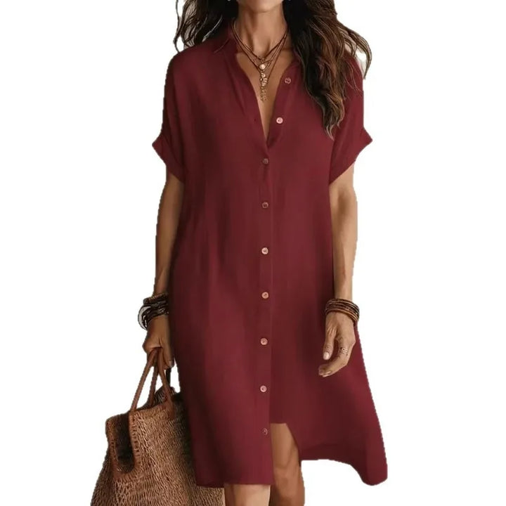 Robe Chemise Coupe Fluide Femme