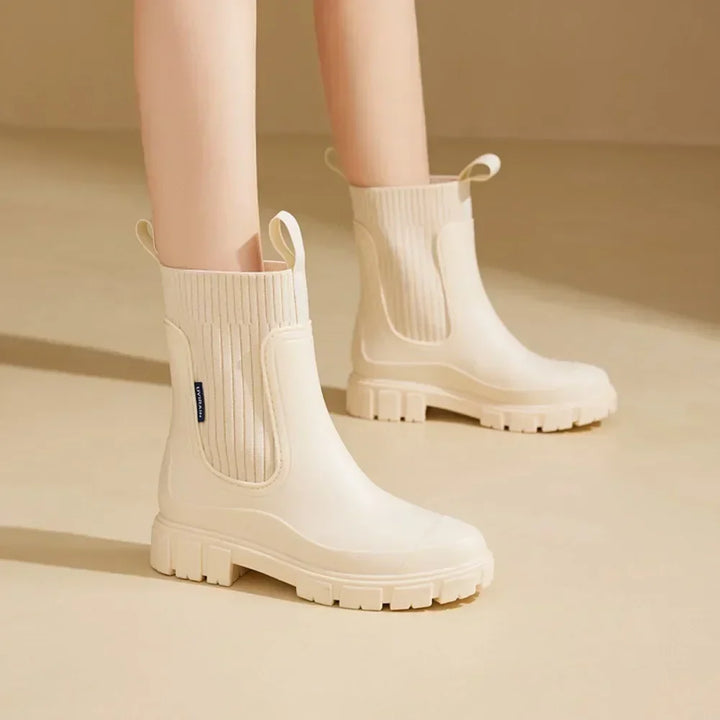 Bottines Chelsea à Semelle Crantée Femme