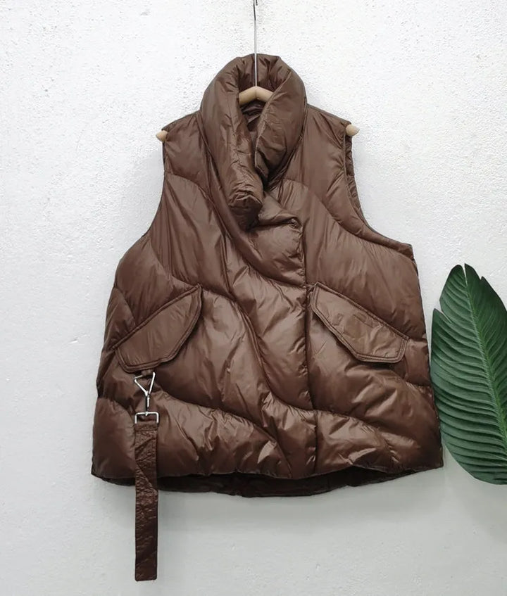 Gilet Matelassé Oversize Femme