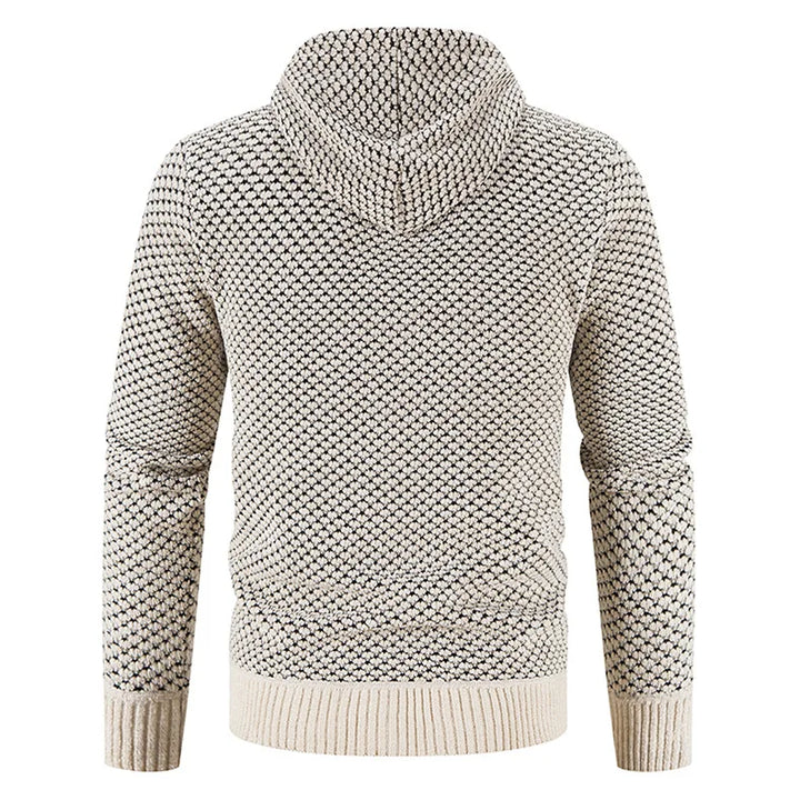 Cardigan Zippé à Capuche Homme