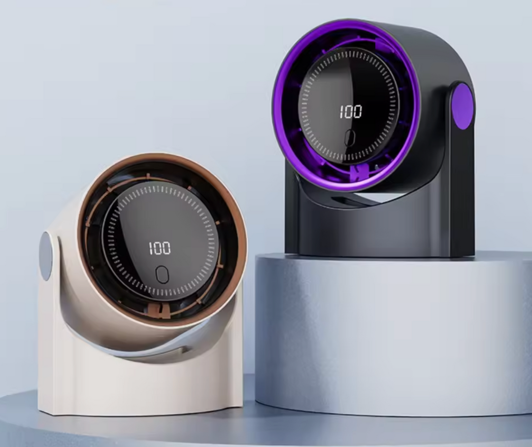 Ventilateur de Bureau USB Silencieux avec Écran Numérique
