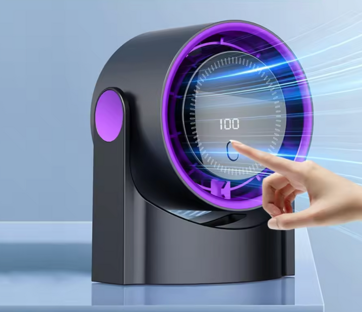 Ventilateur de Bureau USB Silencieux avec Écran Numérique