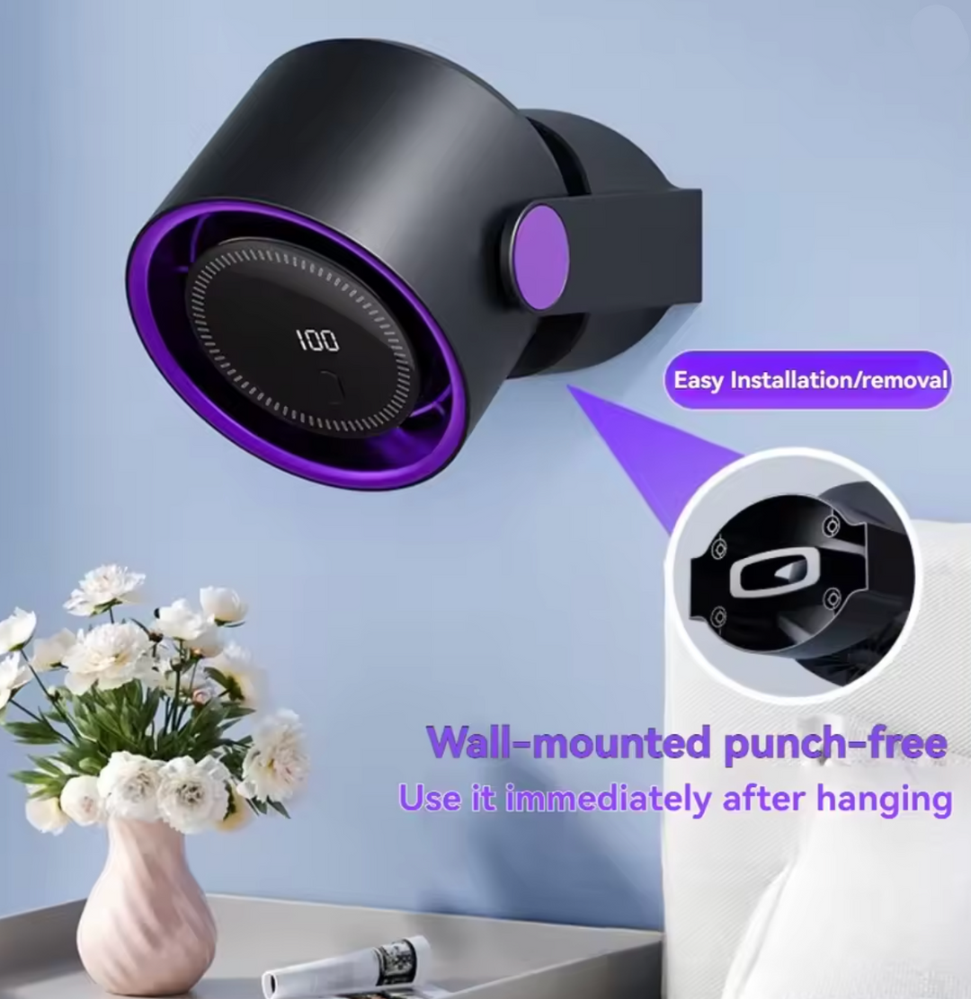 Ventilateur de Bureau USB Silencieux avec Écran Numérique