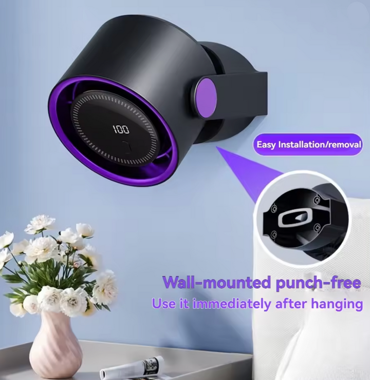 Ventilateur de Bureau USB Silencieux avec Écran Numérique