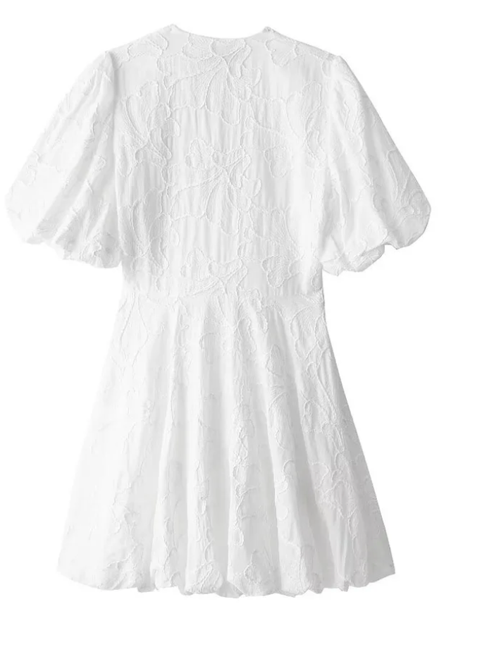 Robe Mini Manches Bouffantes Femme