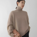 Pull Col Roulé Coupe Ample Femme