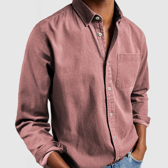 Chemise Décontractée Manches Longues Homme