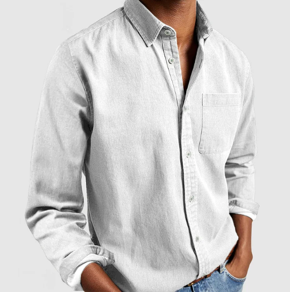 Chemise Décontractée Manches Longues Homme