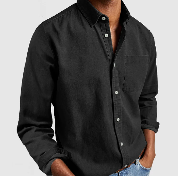 Chemise Décontractée Manches Longues Homme