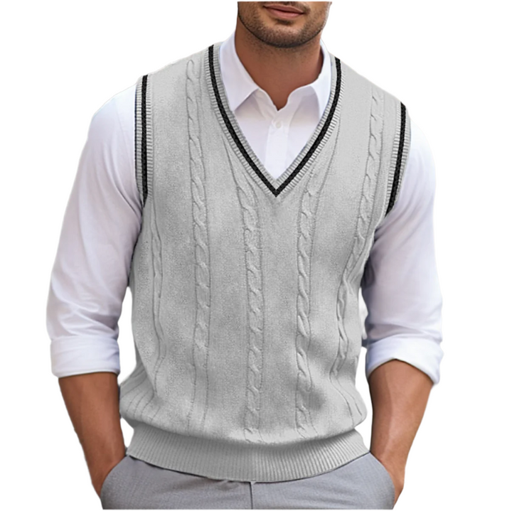 Pull Sans Manches Classique Homme
