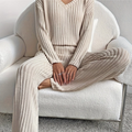 Women's Ribbed Knit Set