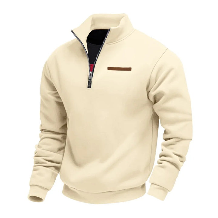 Sweat à Col Montant Zippé Homme