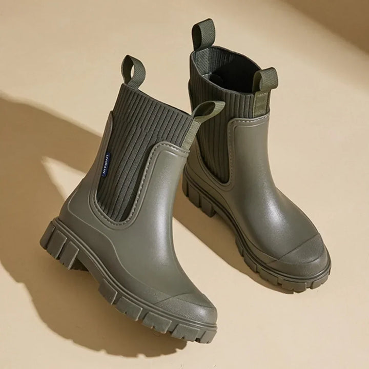 Bottines Chelsea à Semelle Crantée Femme