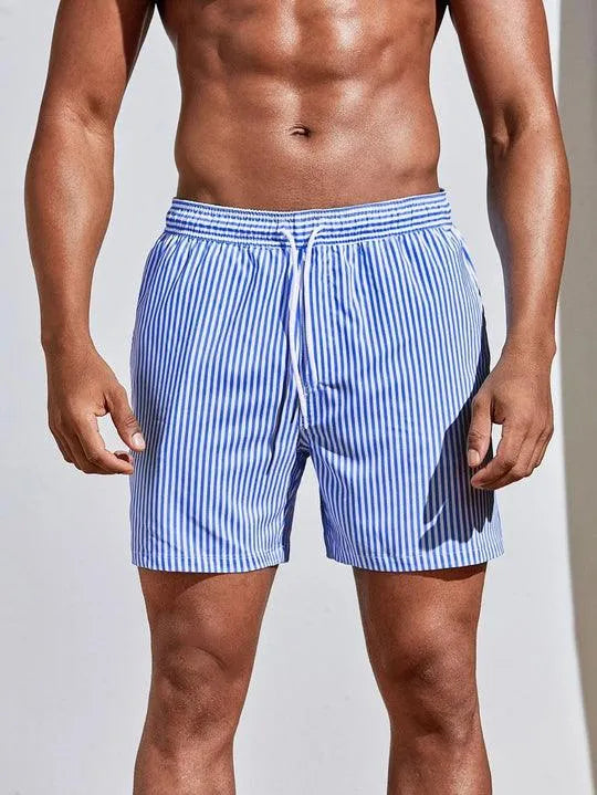 Short de Bain Rayé Homme