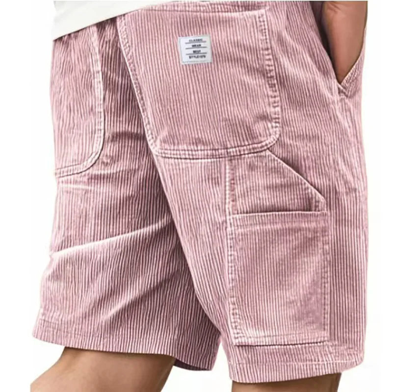 Bermuda Cargo Texturé à Poches Homme