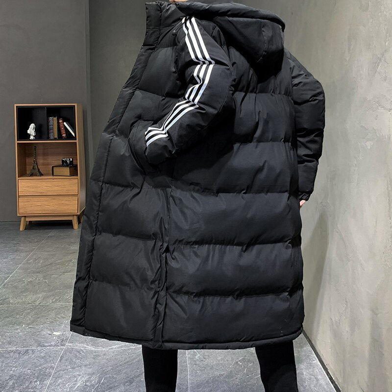 Doudoune Longue à Capuche Homme