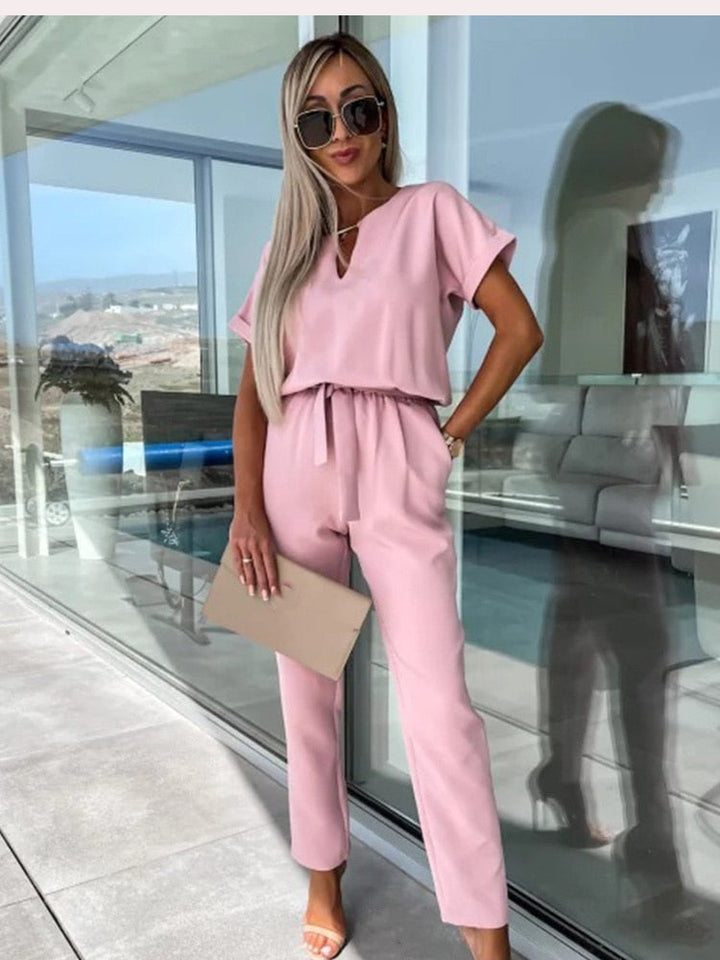 Ensemble Pantalon Ceinturé Femme