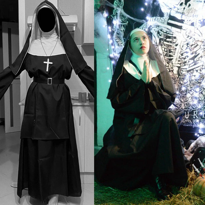 Costume Halloween Nonne Gothique Femme