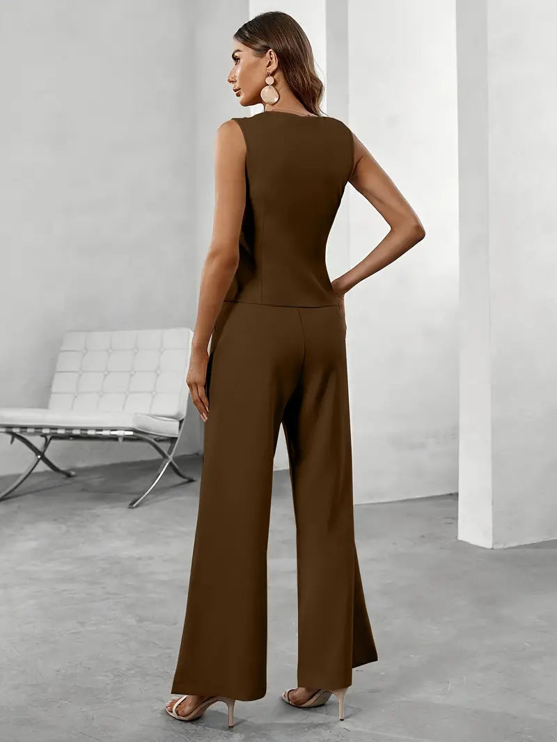 Ensemble Gilet Élégant Femme