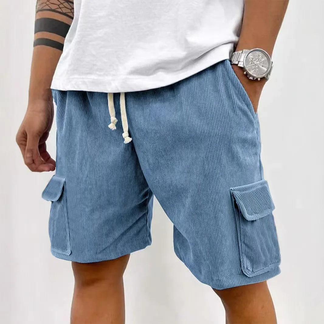 Short Cargo à Taille Élastiquée Homme
