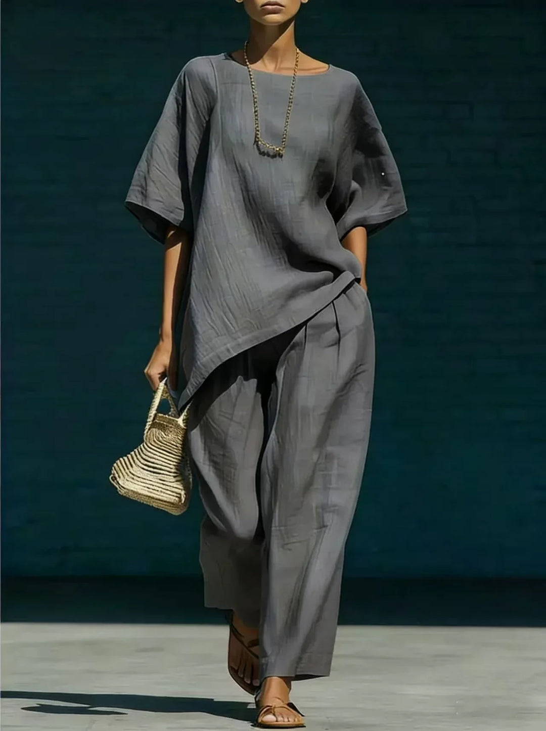 Ensemble Haut Ample et Pantalon Femme