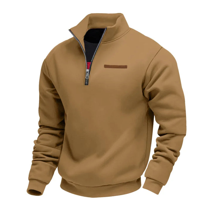 Sweat à Col Montant Zippé Homme