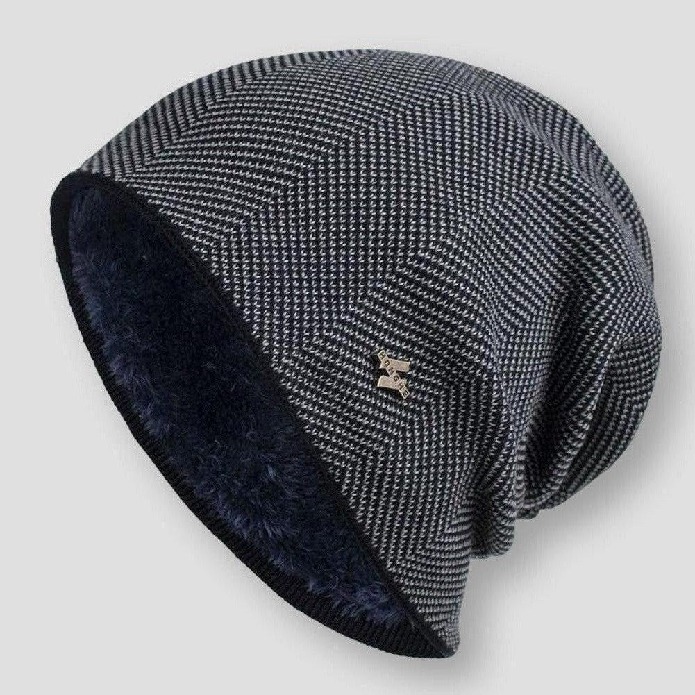 Bonnet Tricot à Doublure Homme