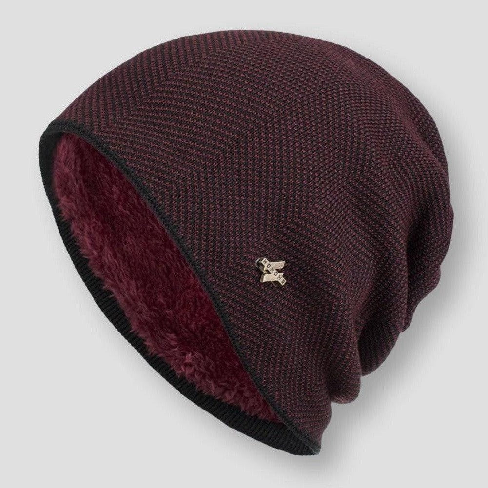 Bonnet Tricot à Doublure Homme