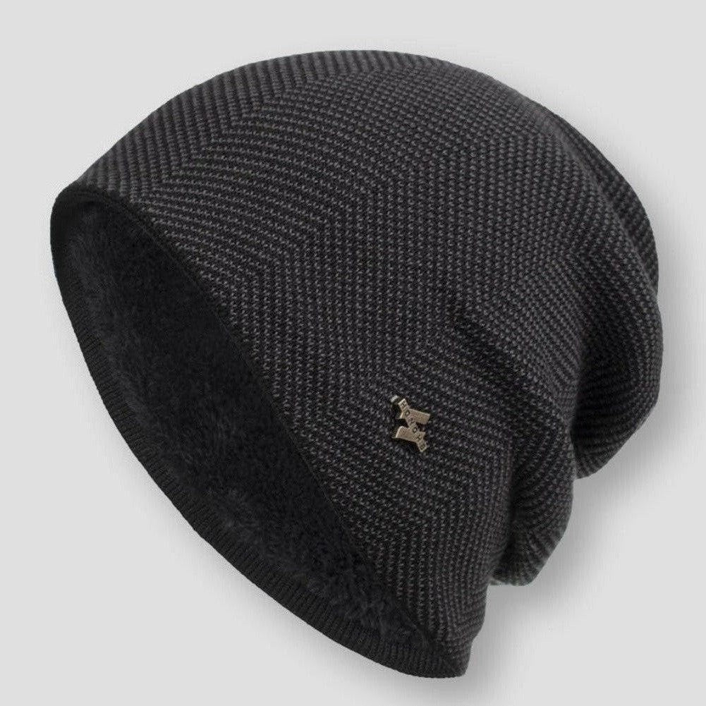 Bonnet Tricot à Doublure Homme