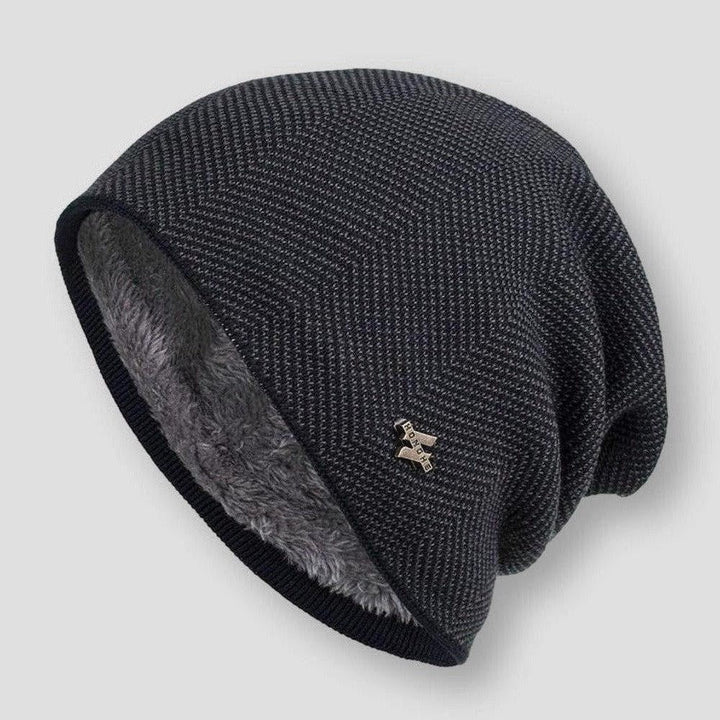 Bonnet Tricot à Doublure Homme