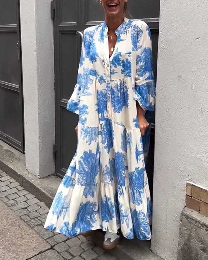 Robe Maxi Bohème Fleurie Femme