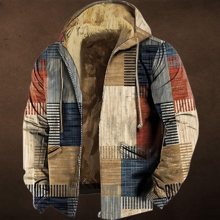 Veste à Capuche Motif Graphique Homme
