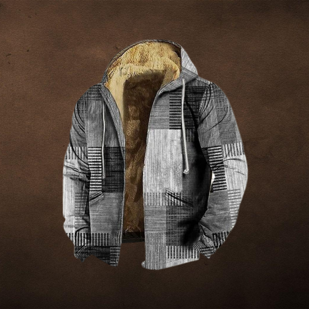 Veste à Capuche Motif Graphique Homme
