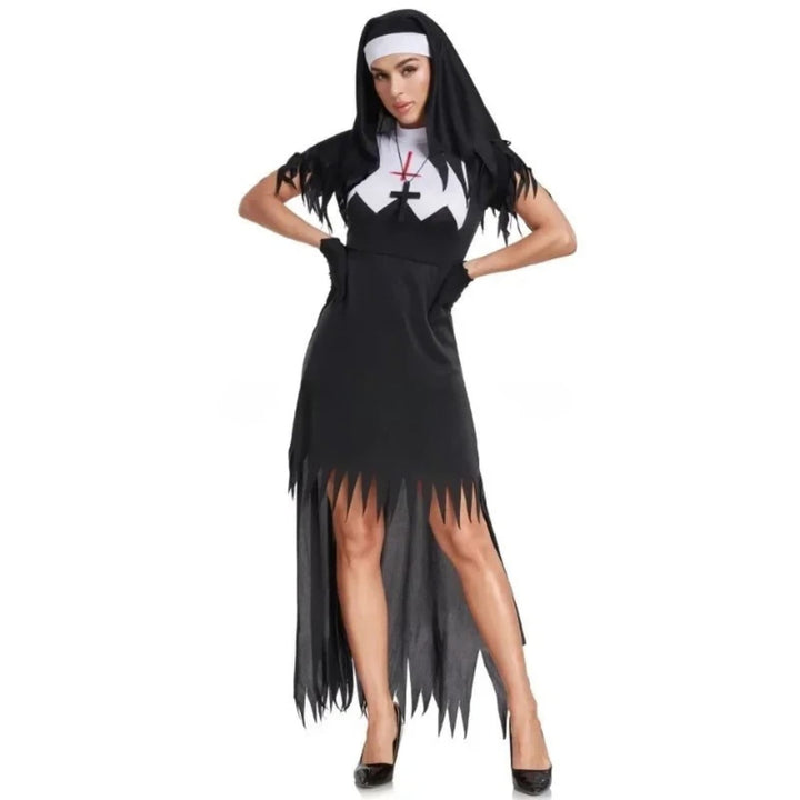 Déguisement De Nonne Gothique Halloween Femme