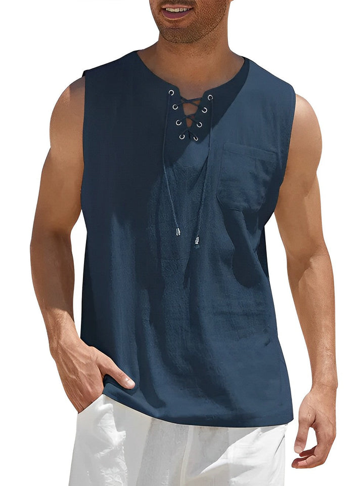 Débardeur Lacé Décontracté Homme