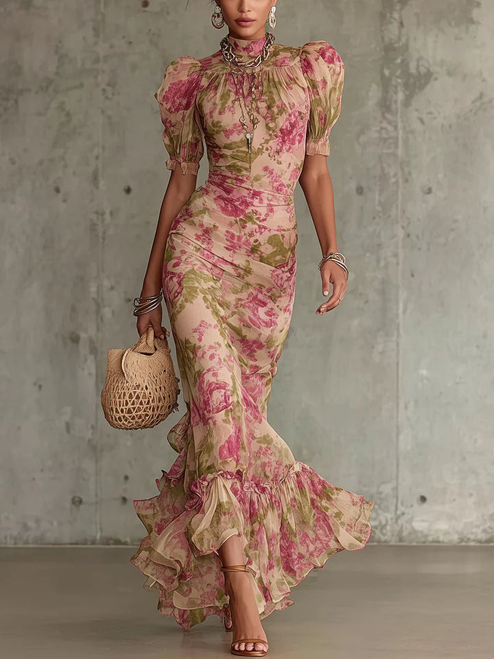 Robe Maxi Fleurie Femme