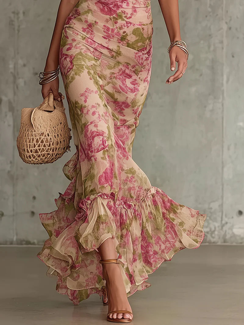 Robe Maxi Fleurie Femme