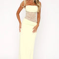Women's Fitted Lace Maxi Dress