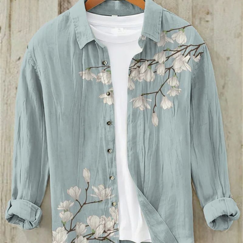 Chemise Imprimée Vagues Homme