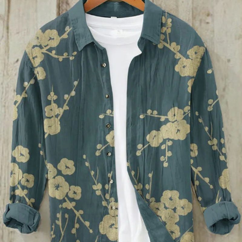 Chemise Imprimée Vagues Homme