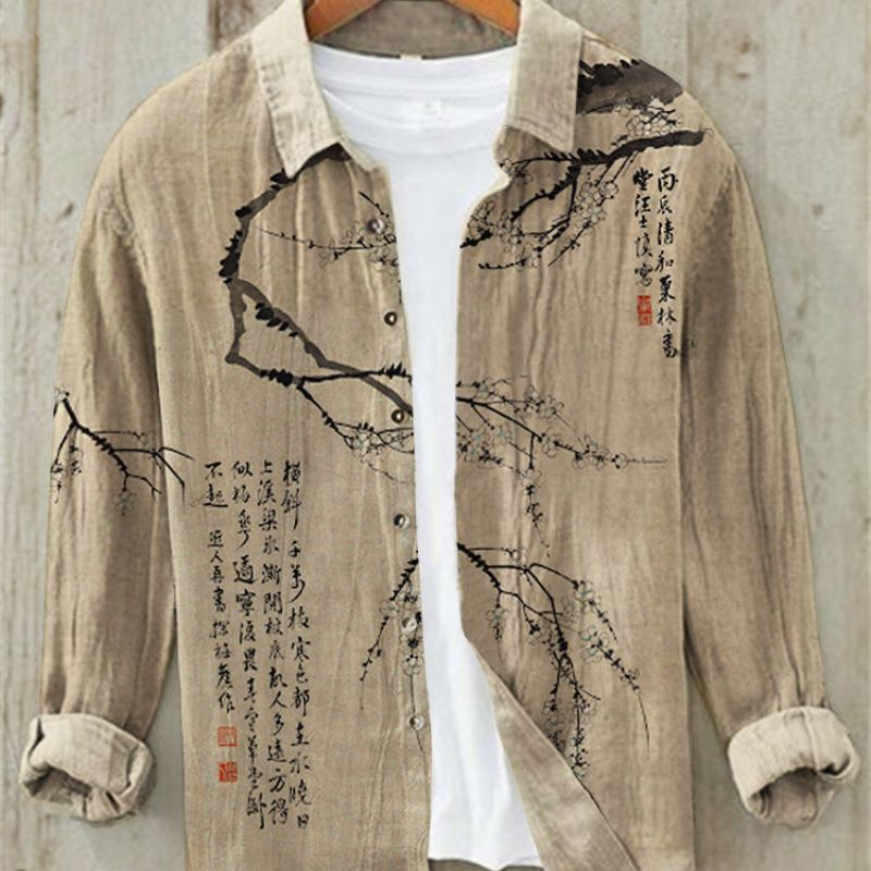 Chemise Imprimée Vagues Homme