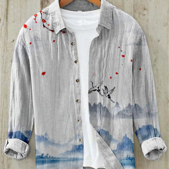 Chemise Imprimée Vagues Homme